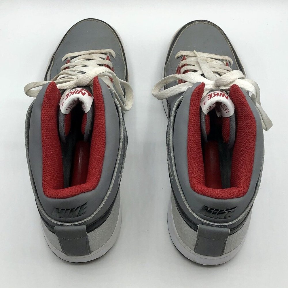 Nike Alphaballer Mid Sneaker Gray Red Basketball Men’s Shoe Size 10.5 487858-060 - Picture 7 of 12